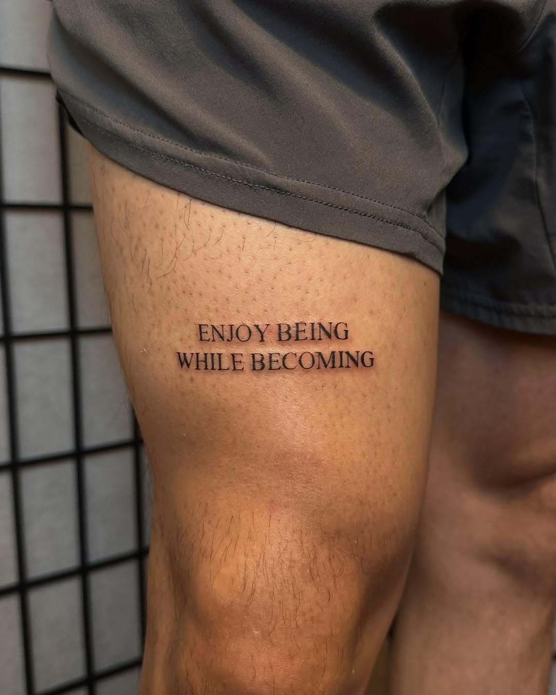 Tattoo by @irezumijun — lettering_script, fine_line