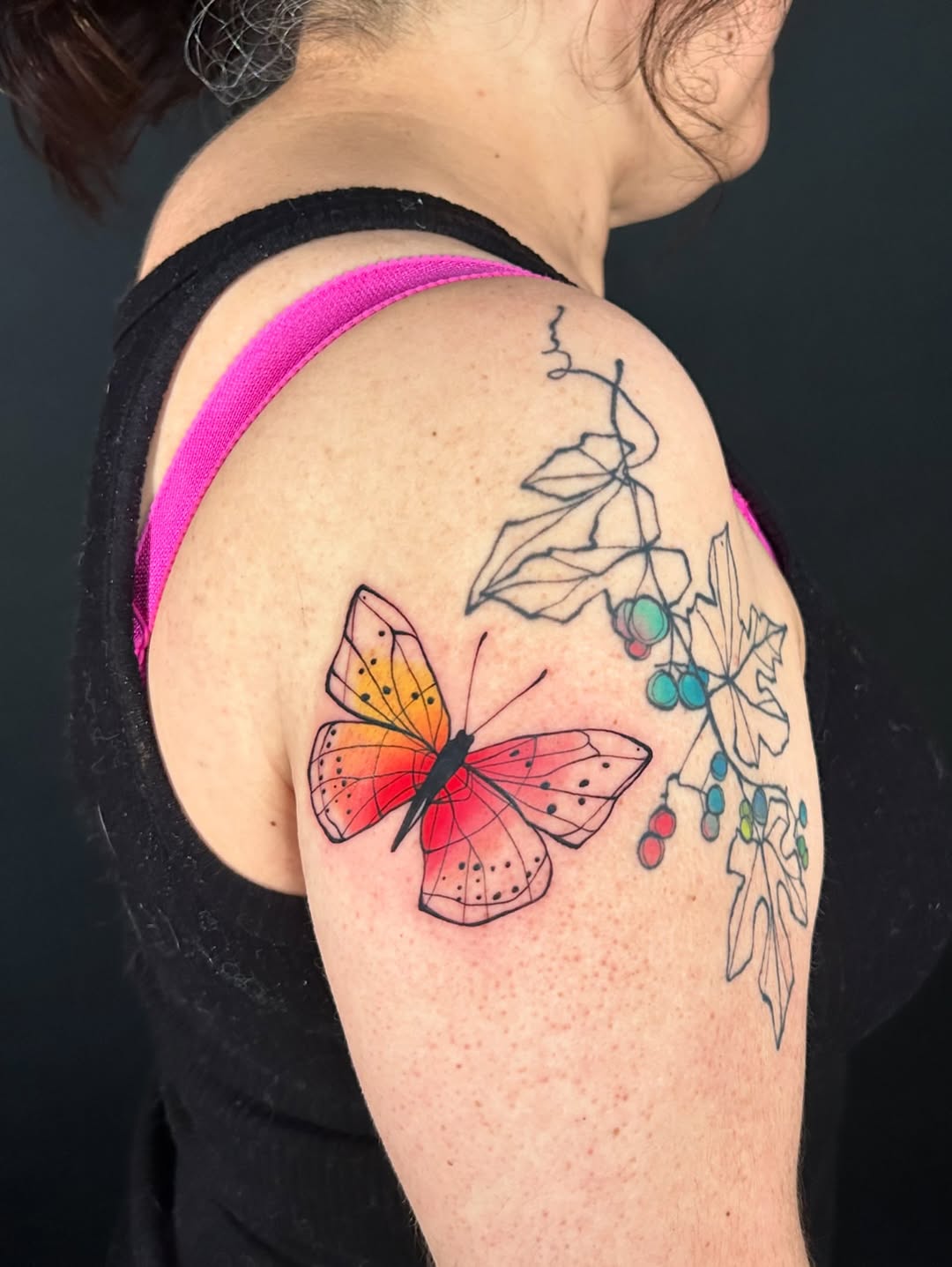 Tattoo by @laurabochet_tattoo — watercolor