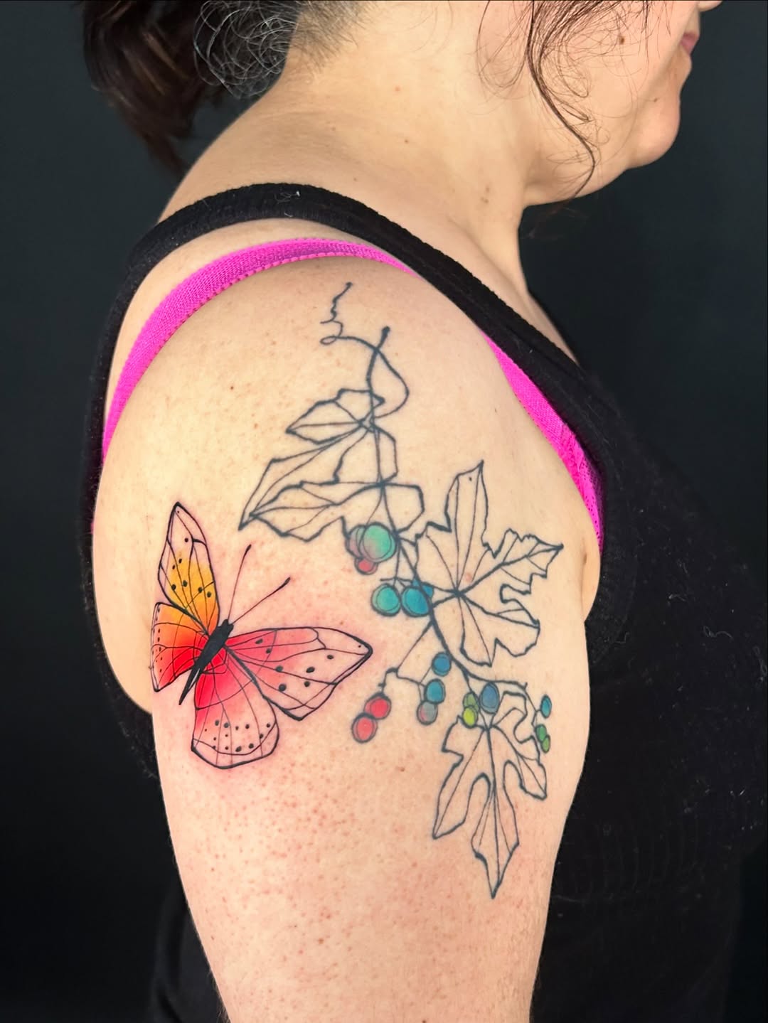 Tattoo by @laurabochet_tattoo — watercolor