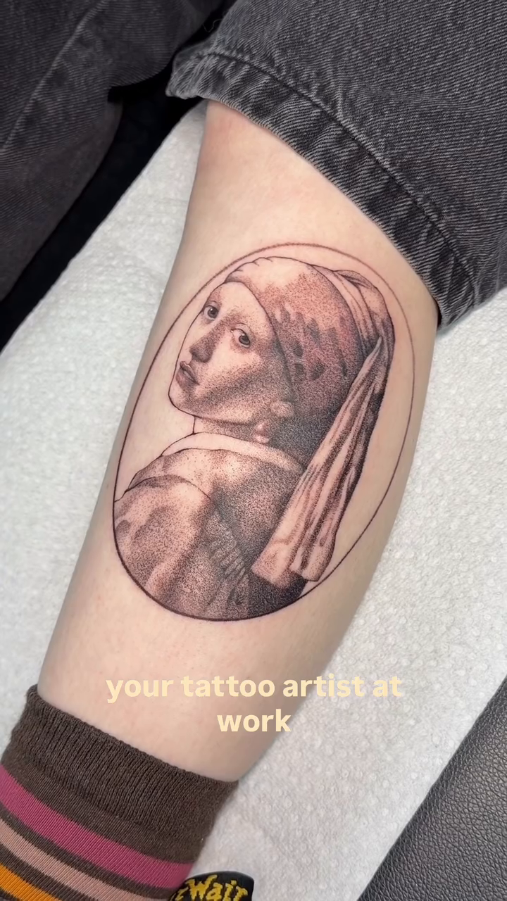 Tattoo by @uglyrae.tattoo — realism, black_and_grey