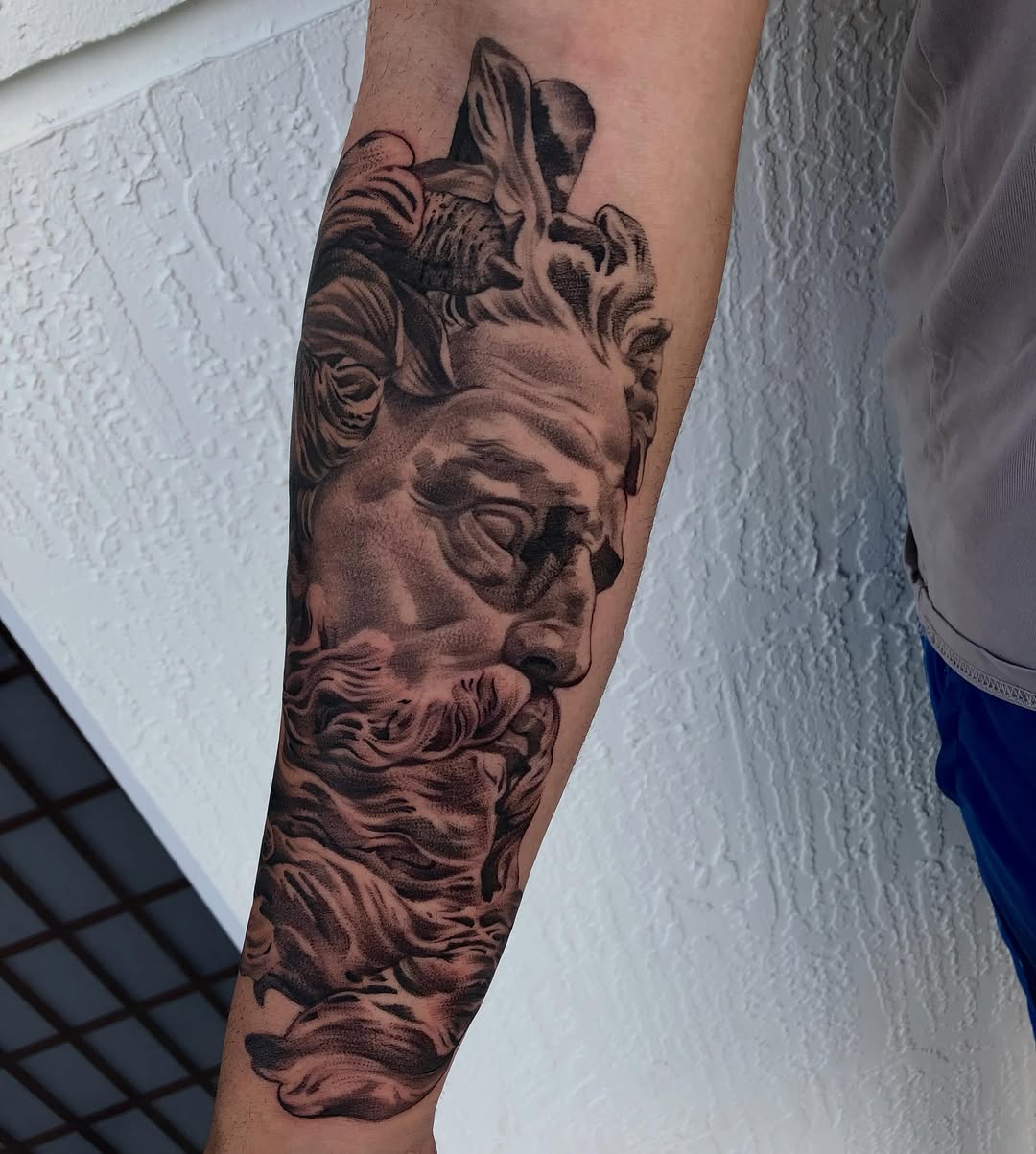 Tattoo by @cv__tattoo โ realism, black_and_grey