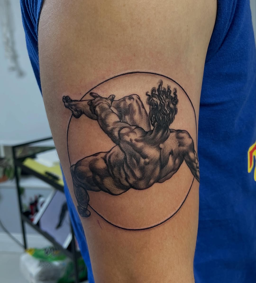 Tattoo by @cv__tattoo โ realism, black_and_grey