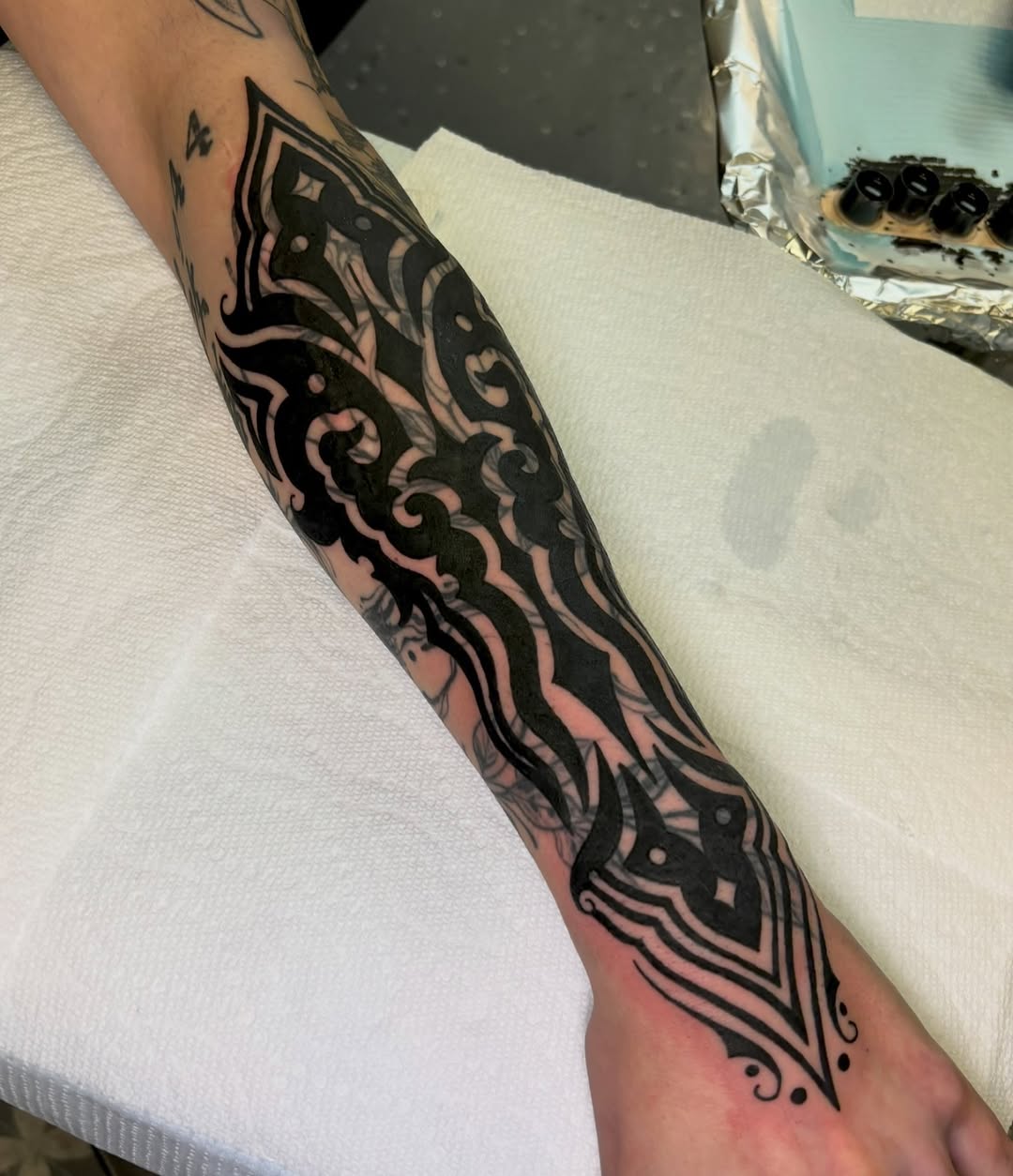 Tattoo by @soft_hand_jan — blackwork, ornamental
