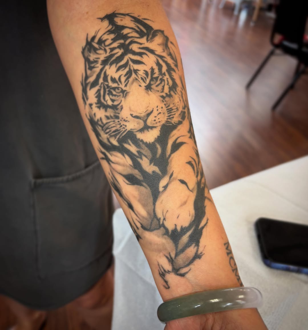 Tattoo by @daytonskuse — realism, black_and_grey