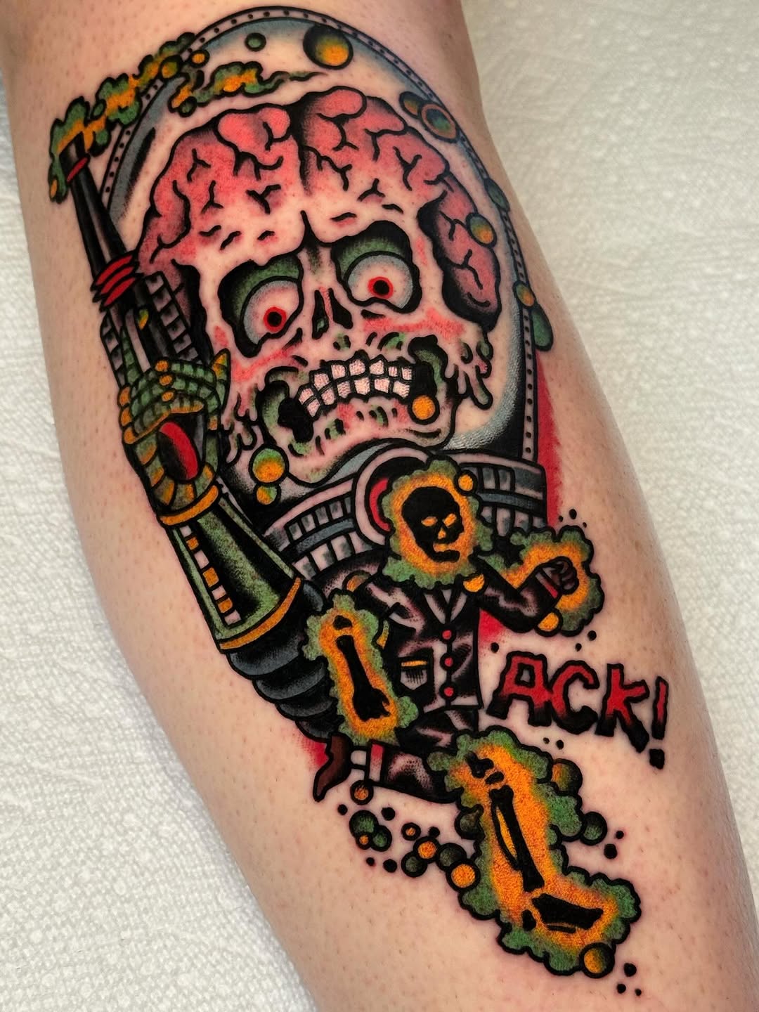 Tattoo by @tat2brain — new_school