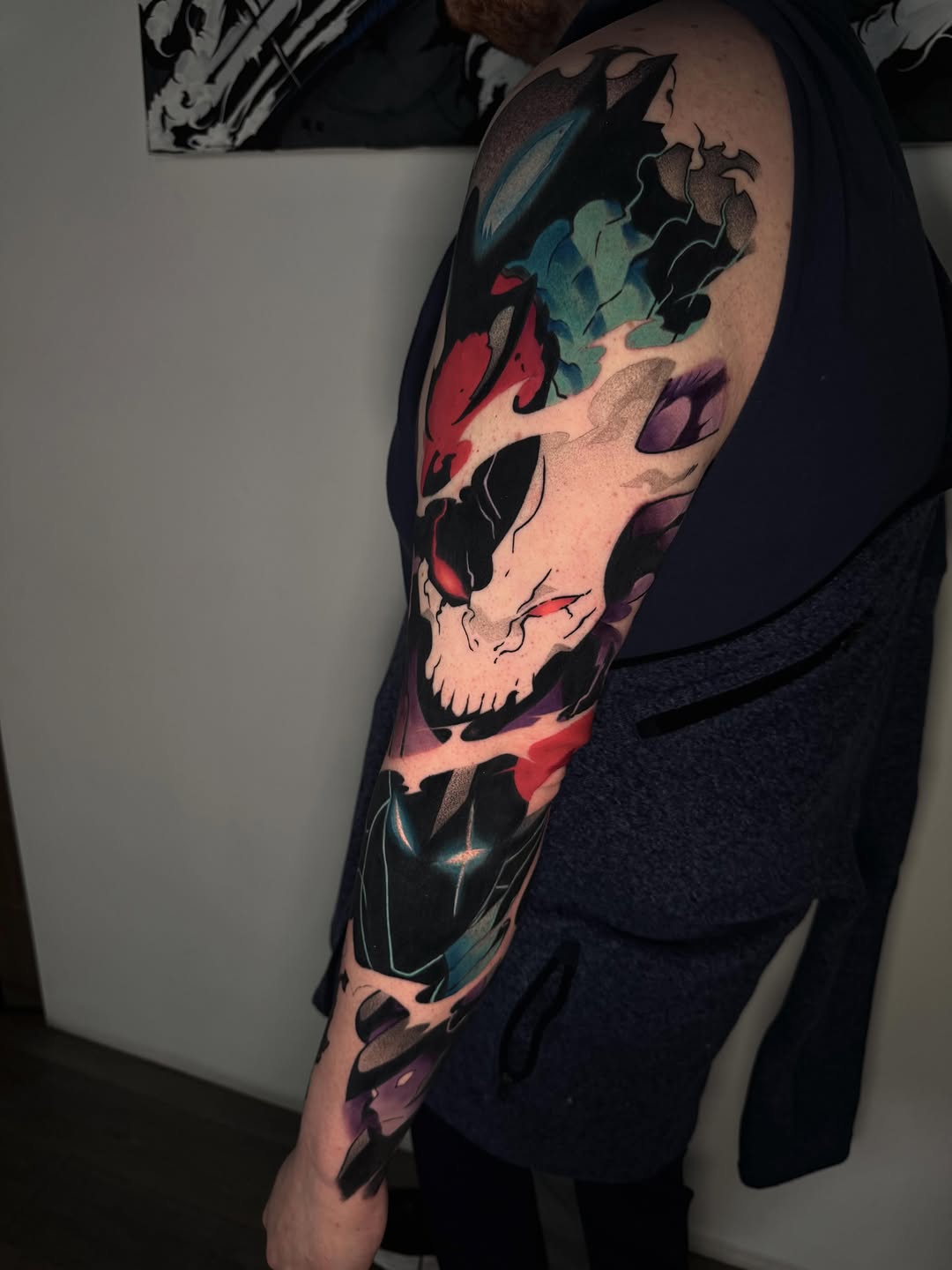 Tattoo by @rustik_uno — trash_polka, blackwork