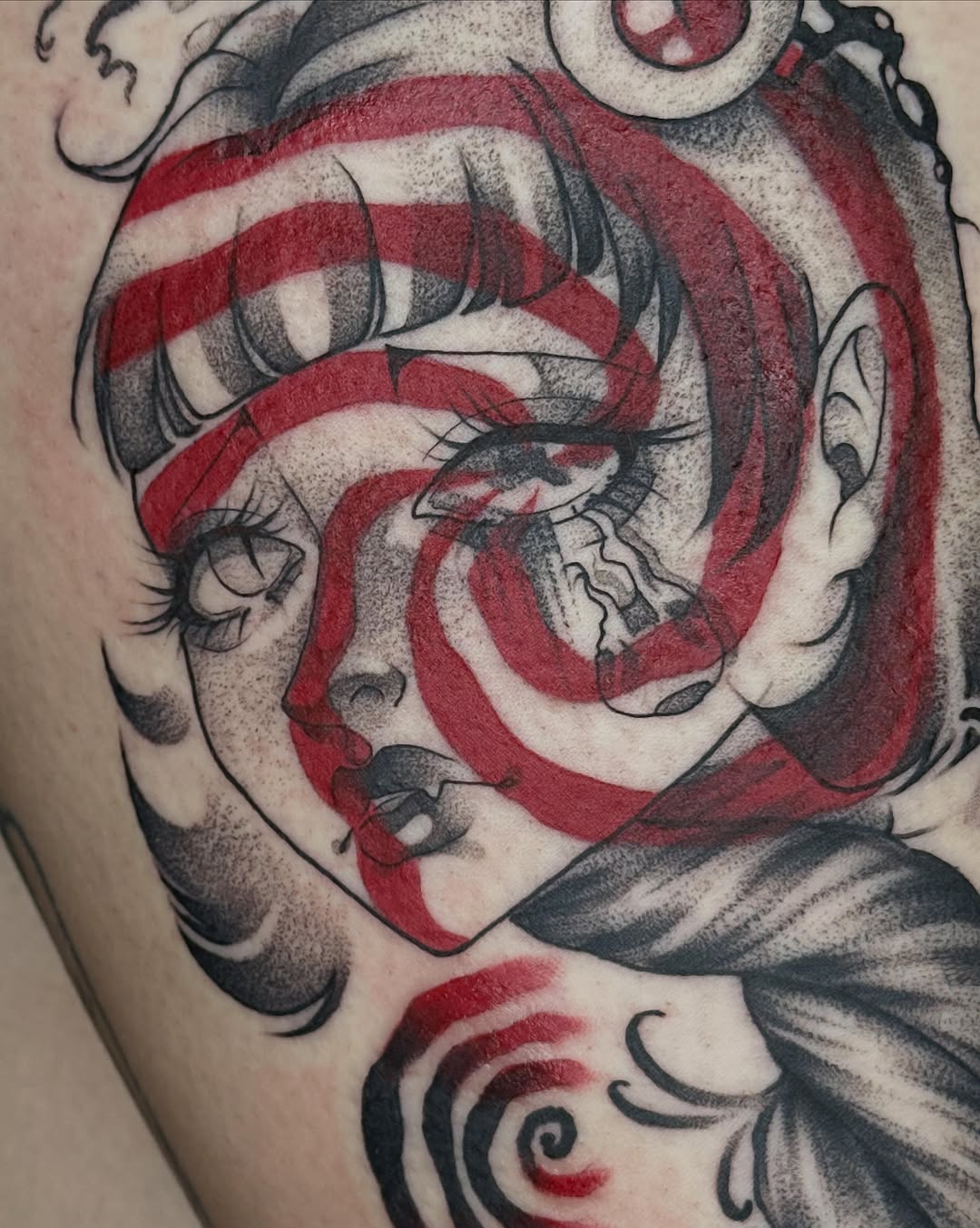 Tattoo by @batxbone — trash_polka