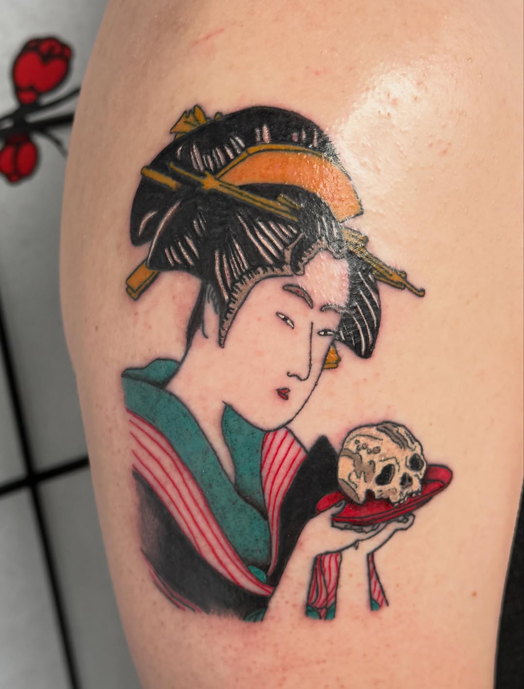 Tattoo by @scorpio.memento — japanese_irezumi, illustrative