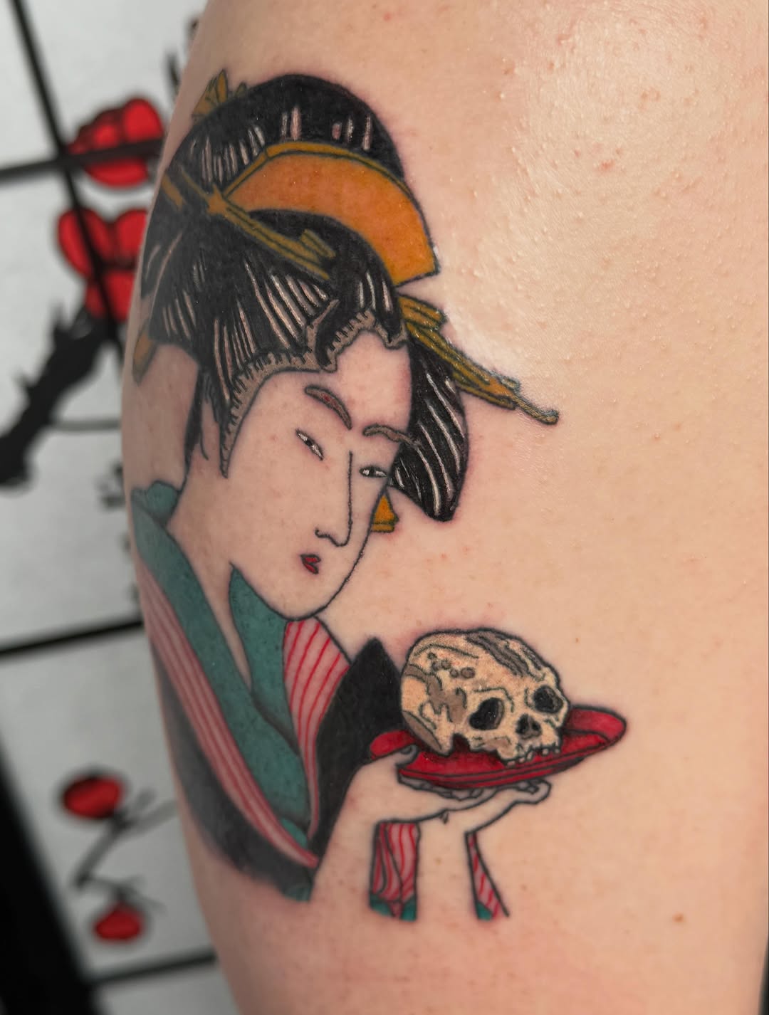 Tattoo by @scorpio.memento — japanese_irezumi, illustrative