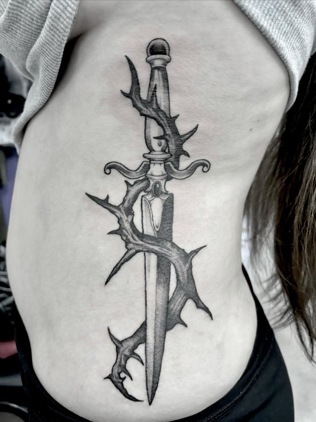 Tattoo by @zoedtattoos โ black_and_grey, dark_realism