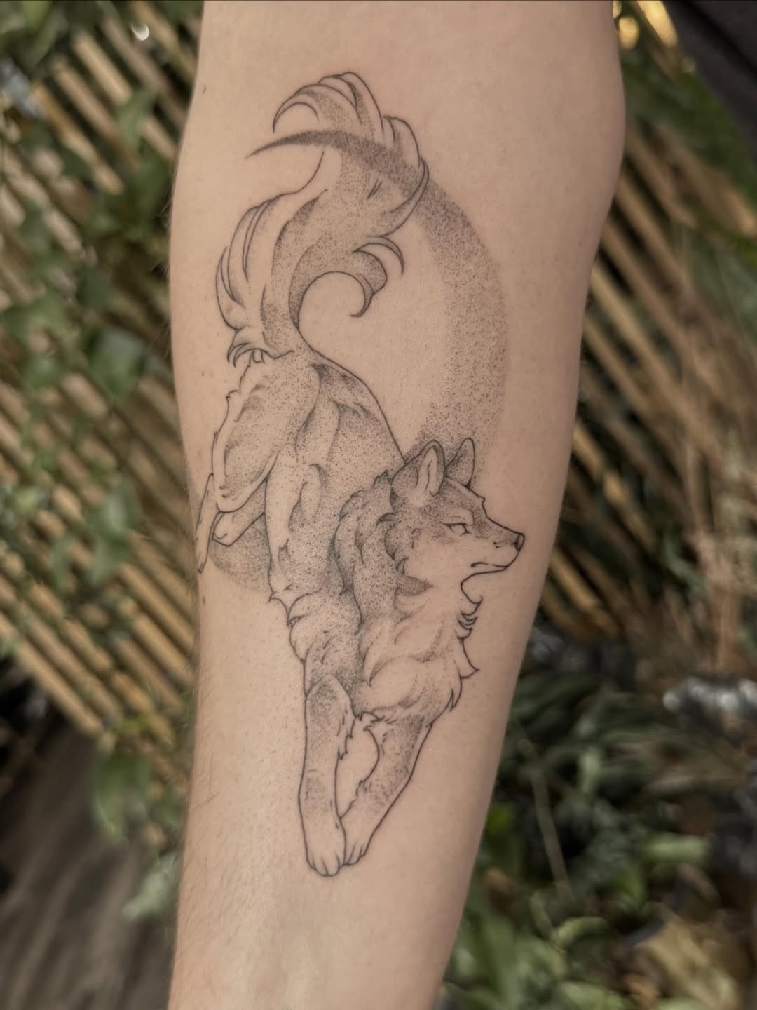 Tattoo by @pixi.bite — dotwork, fine_line