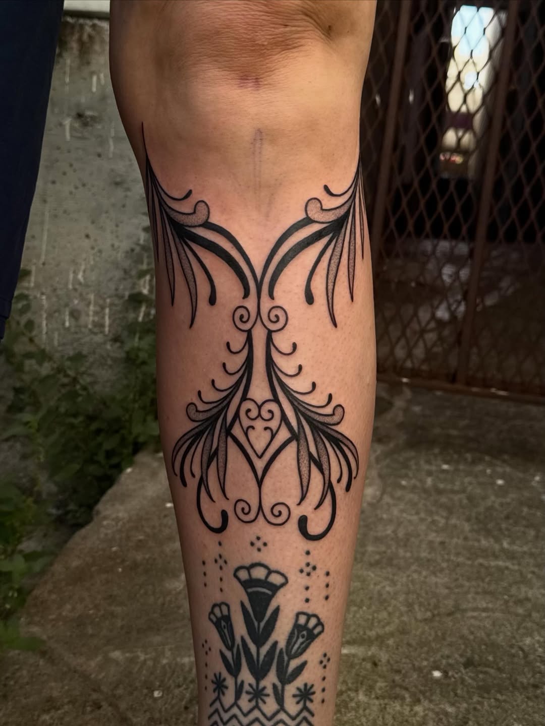 Tattoo by @dojatatt — ornamental, dotwork