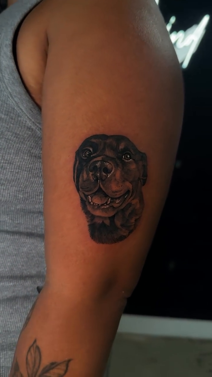 Tattoo by @trayye.ink — realism, black_and_grey