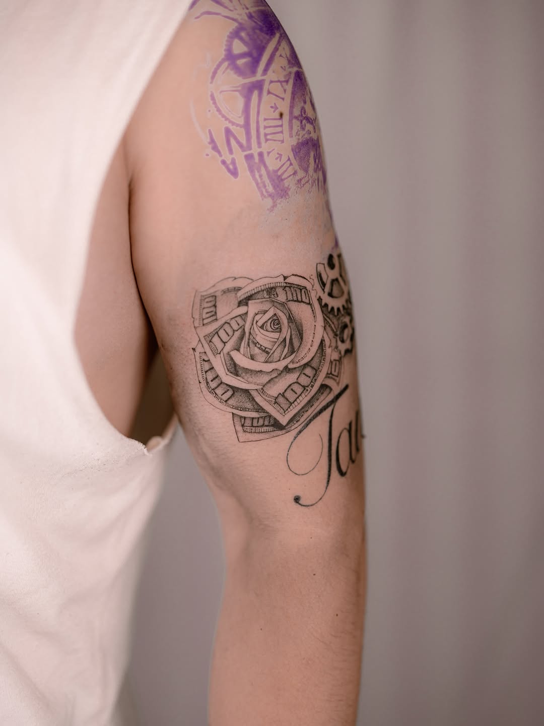 Tattoo by @leo.6tattoo — black_and_grey