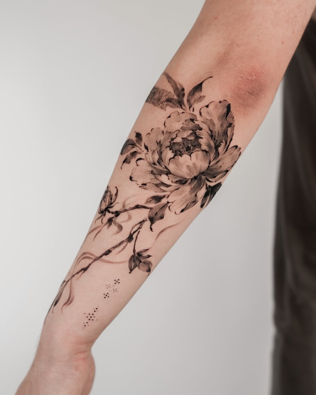 Tattoo by @jz_inker — black_and_grey, dotwork