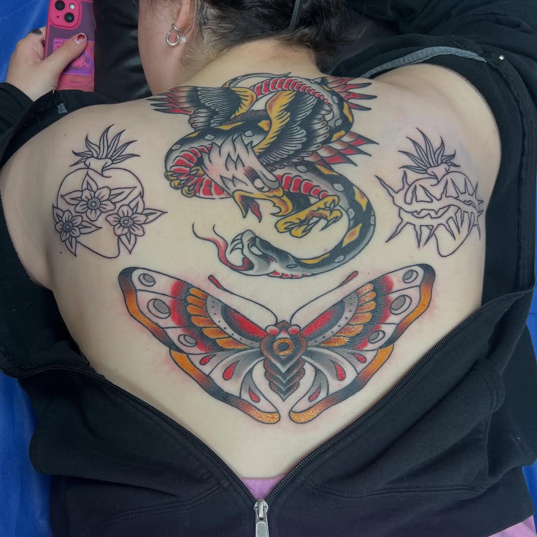 Tattoo by @robbdoodle — american_traditional, illustrative