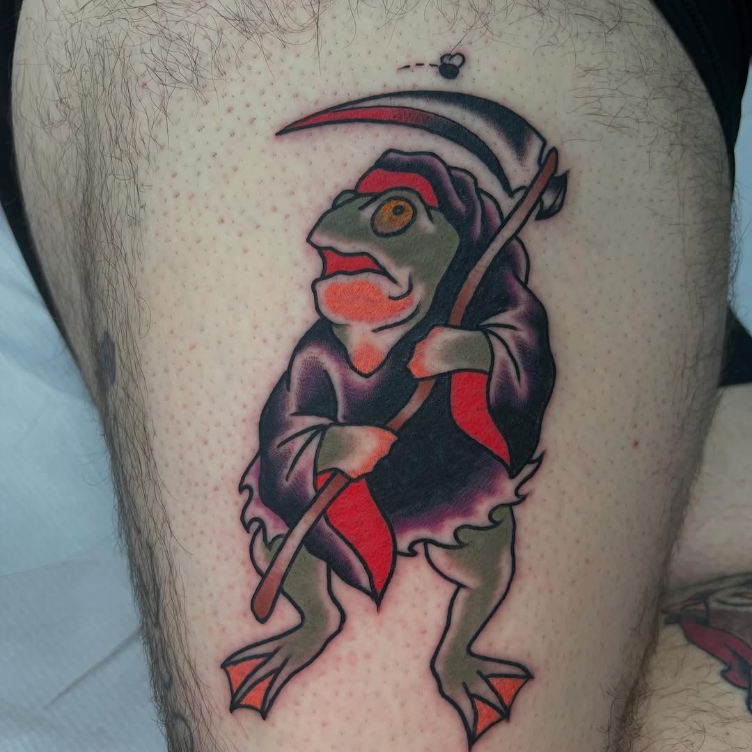 Tattoo by @robbdoodle — american_traditional, illustrative