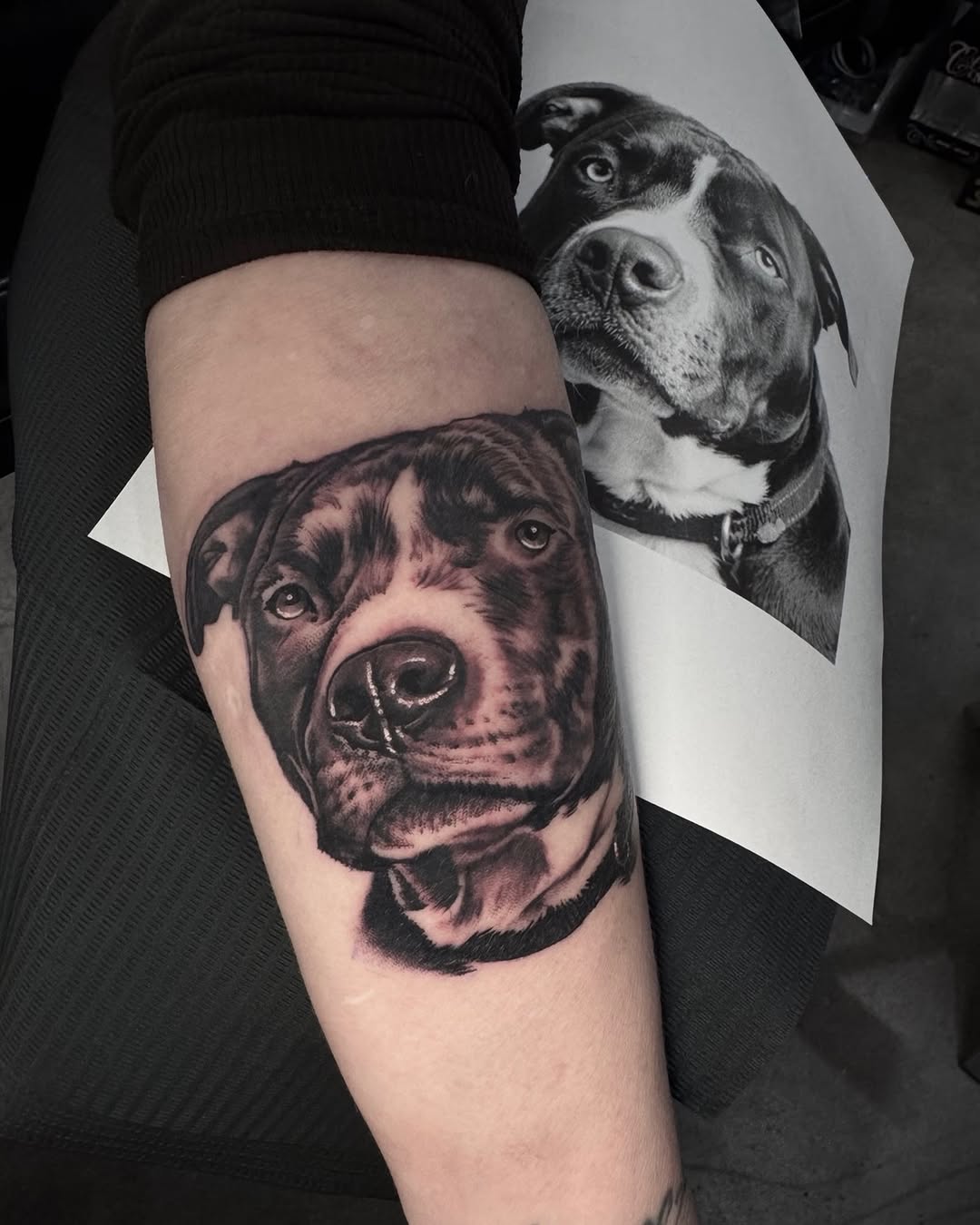 Tattoo by @q_tat2 — realism, black_and_grey