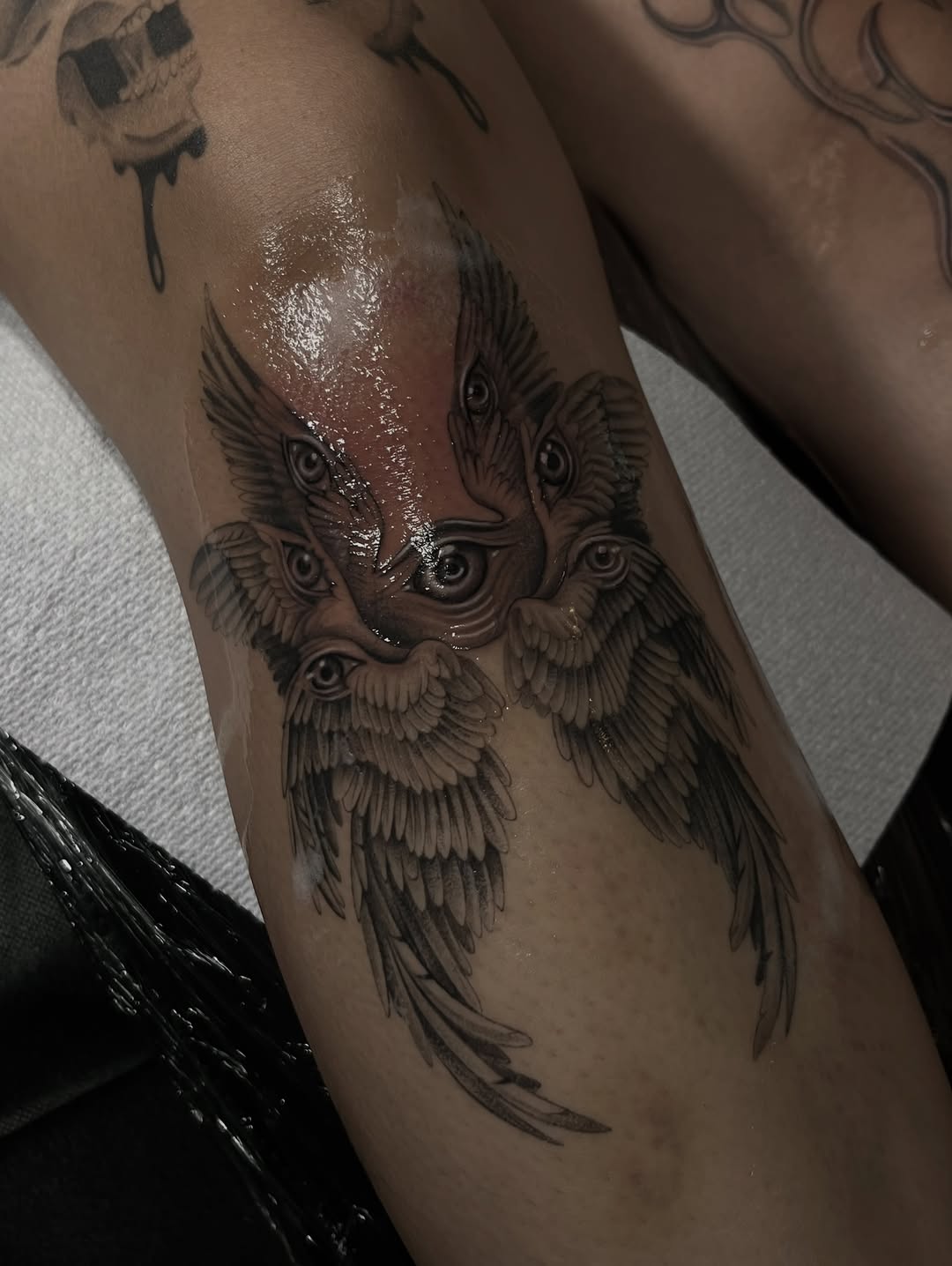 Tattoo by @tattoohaze — black_and_grey, illustrative