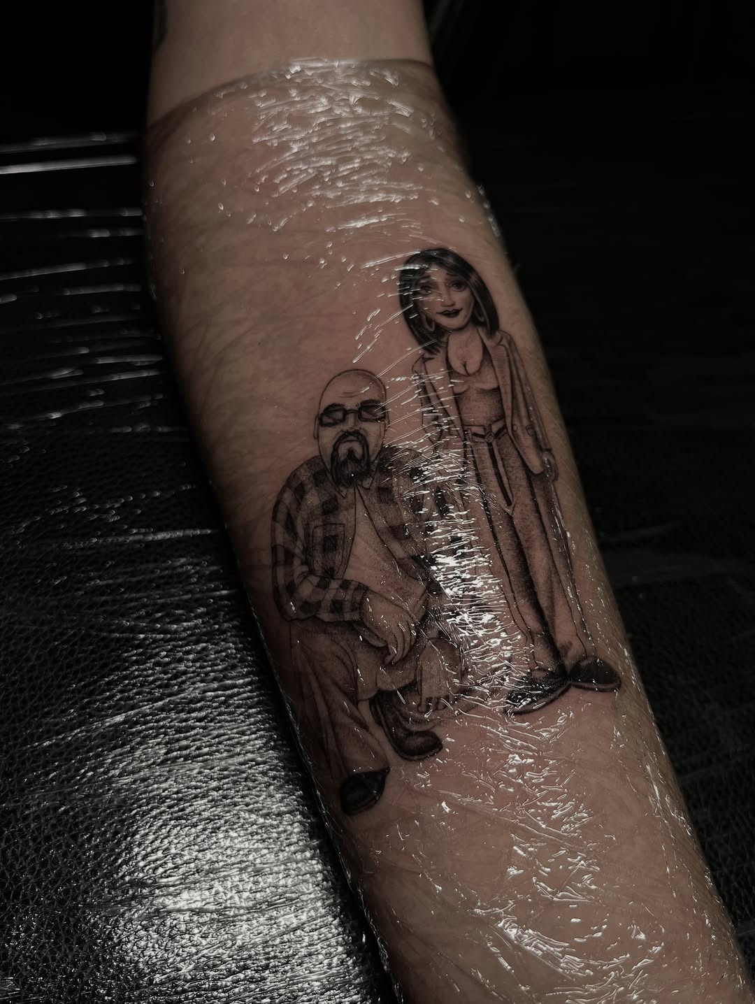Tattoo by @tattoohaze — black_and_grey, realism