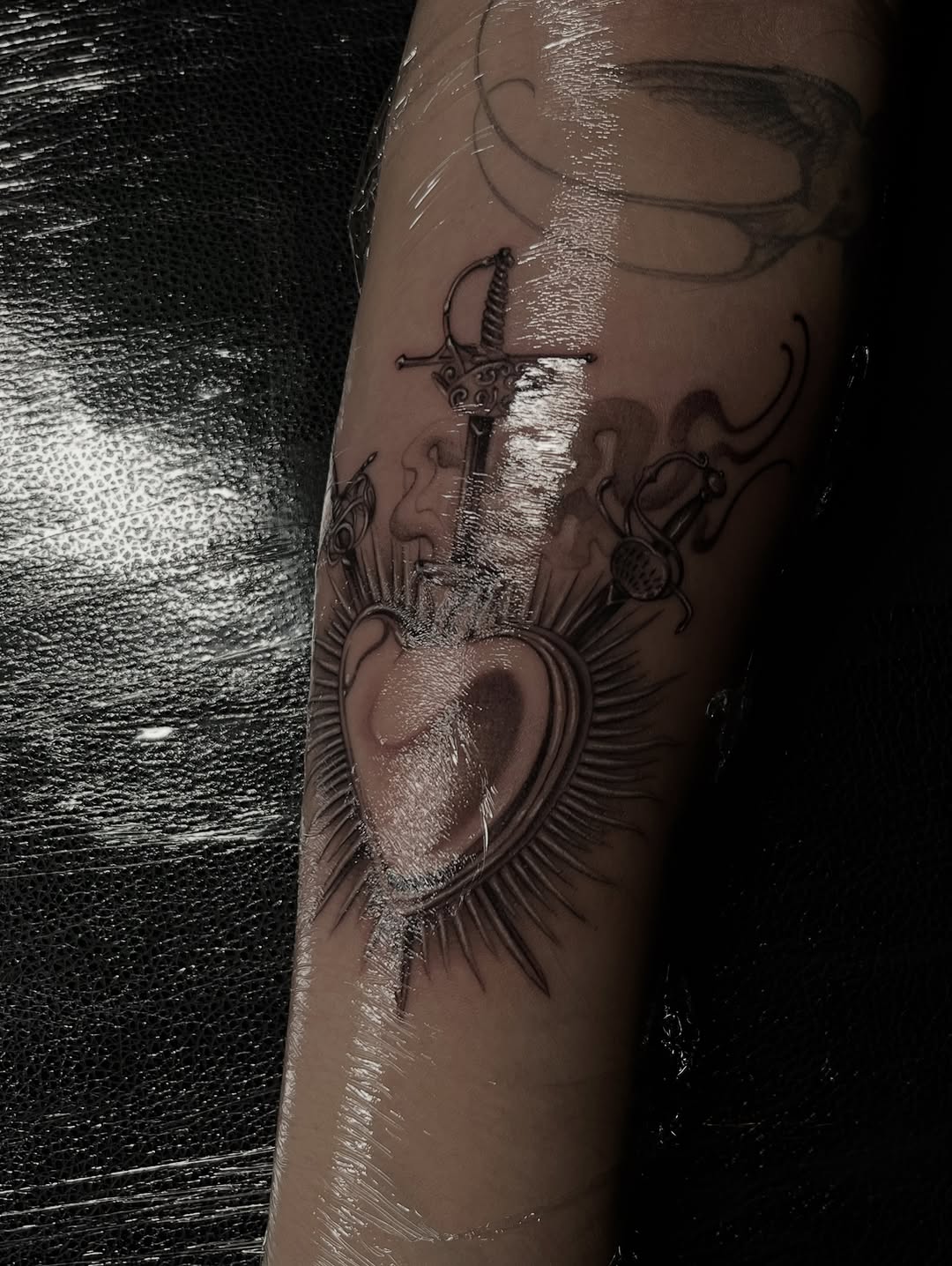 Tattoo by @tattoohaze — black_and_grey