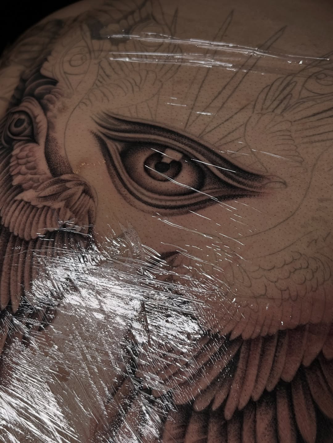 Tattoo by @tattoohaze — black_and_grey, realism