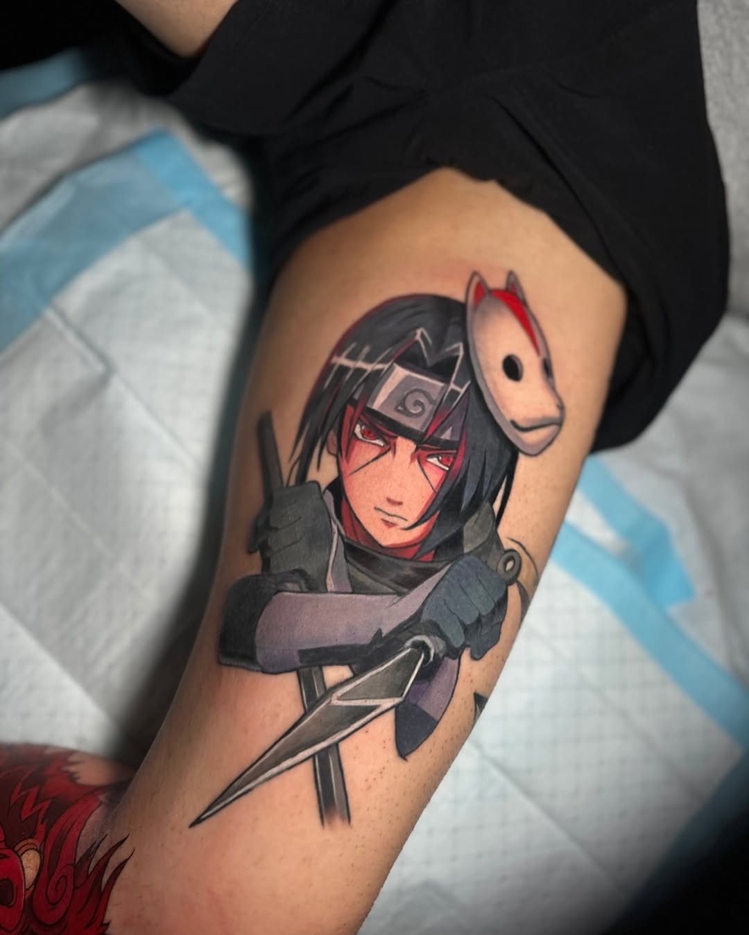 Tattoo by @lesha.misho — anime, realism