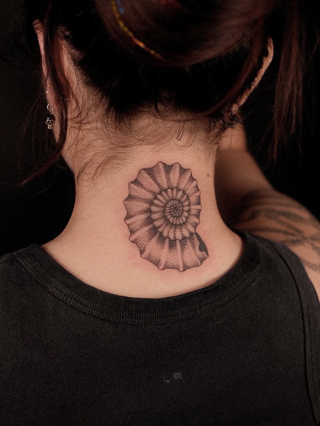 Tattoo by @shaypokes — dotwork, black_and_grey