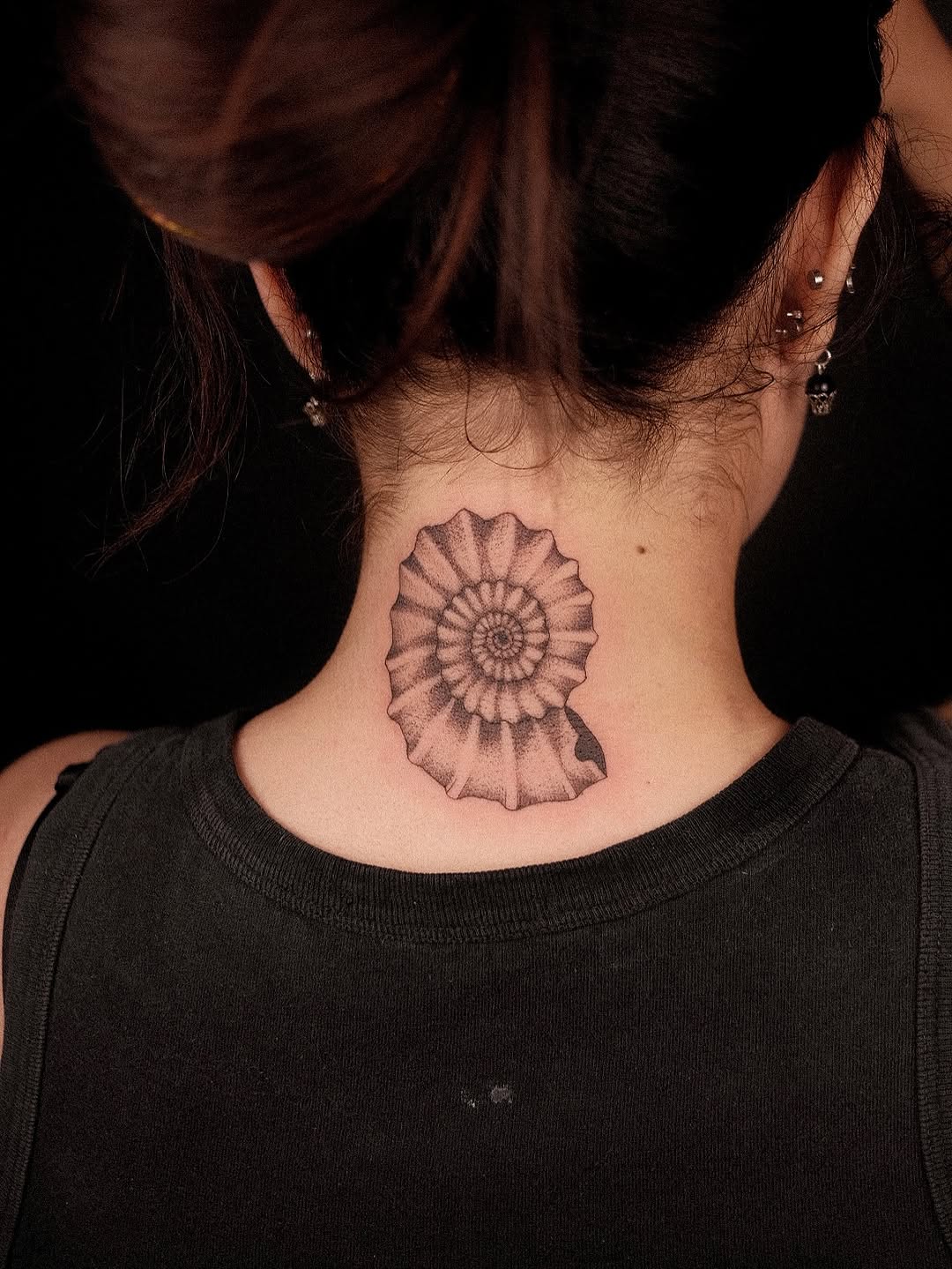 Tattoo by @shaypokes — dotwork, black_and_grey