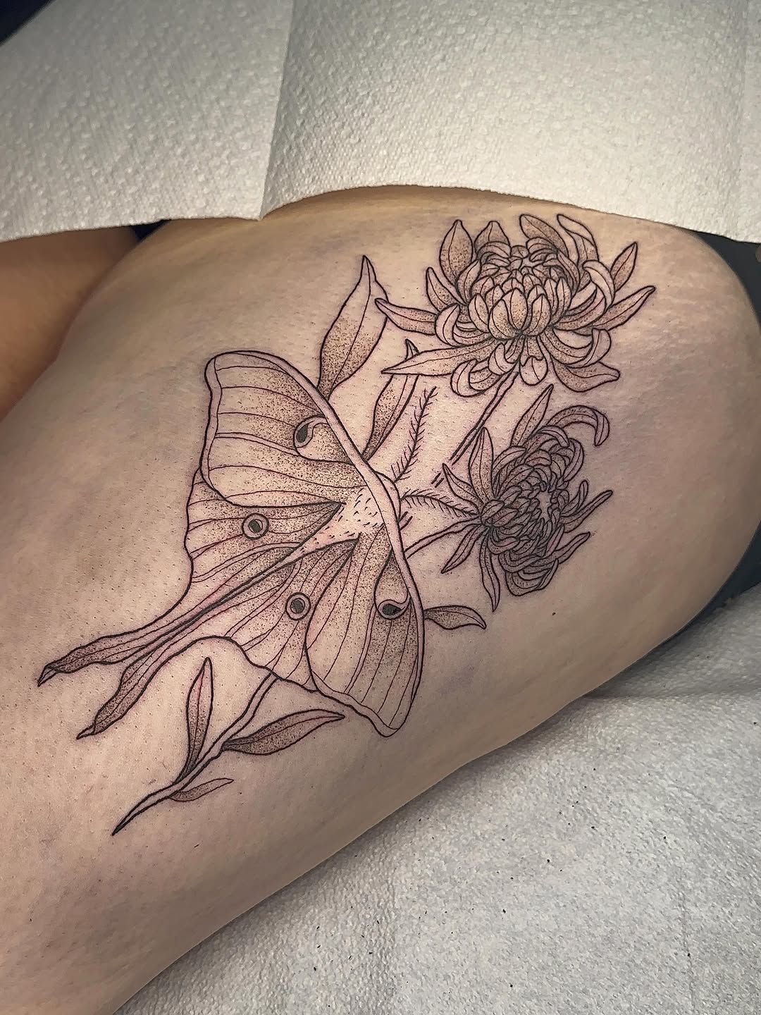 Tattoo by @savannahleetattoos — fine_line, dotwork