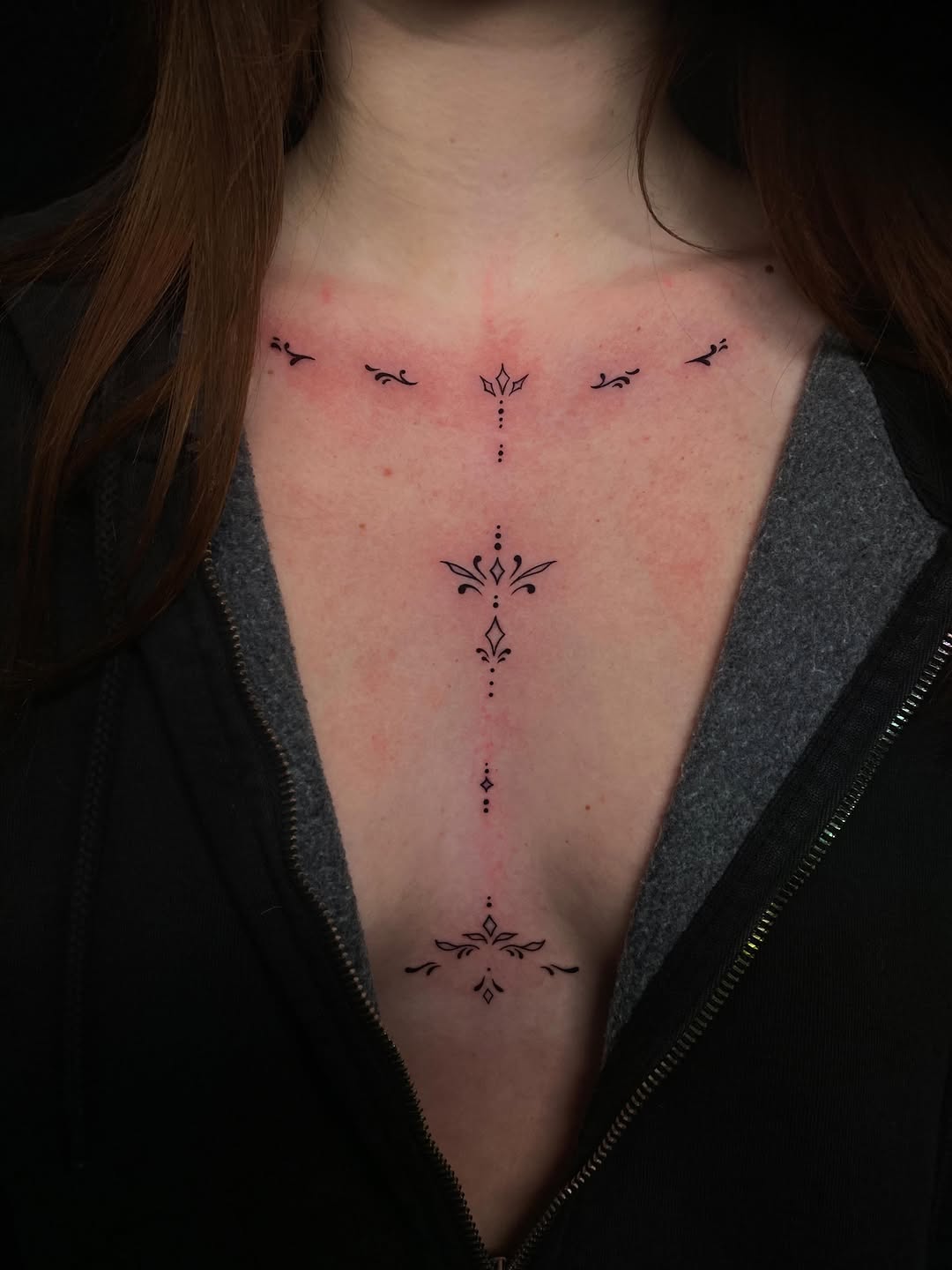 Tattoo by @kamsstudioo β fine_line, ornamental