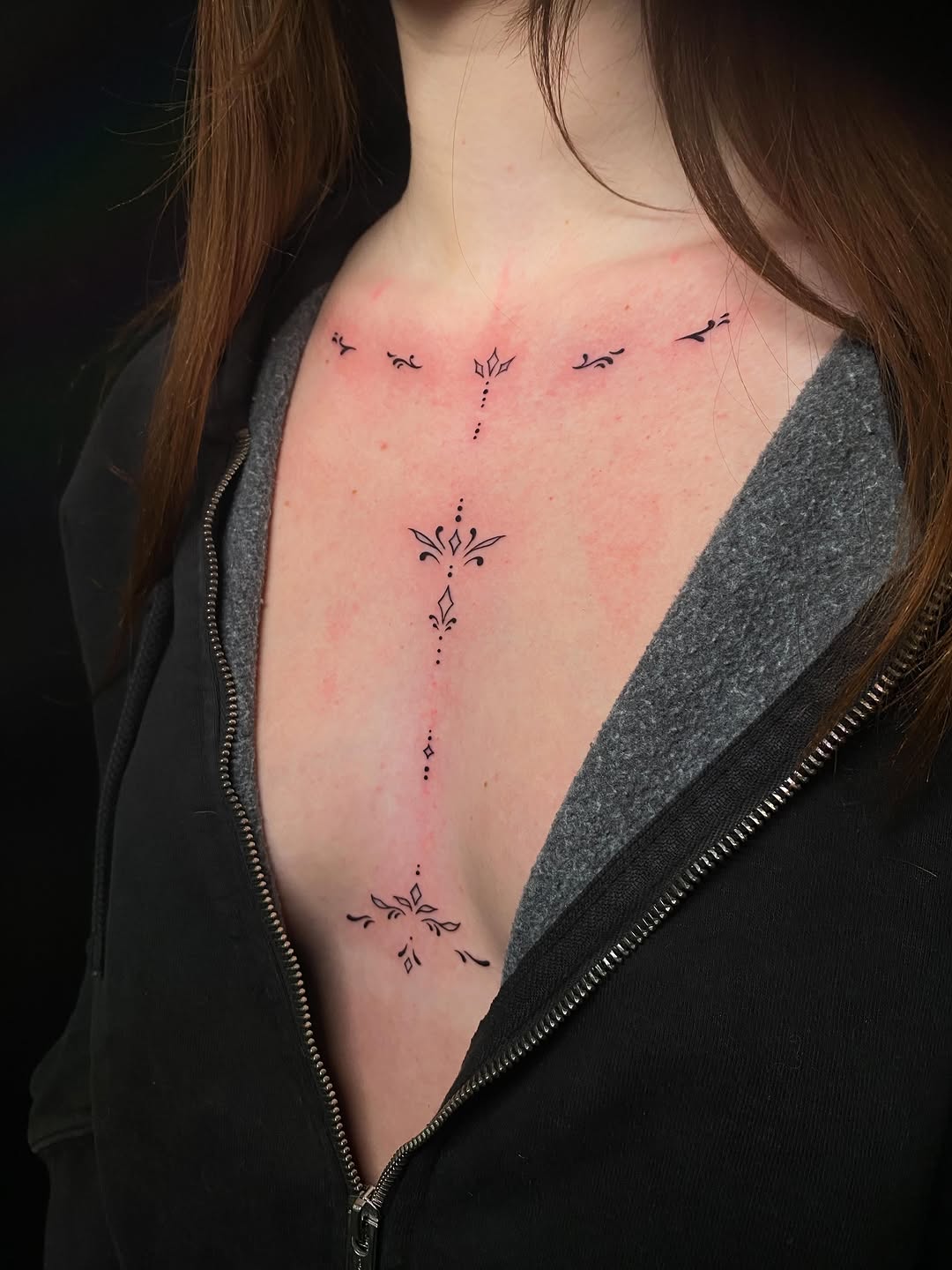 Tattoo by @kamsstudioo β fine_line, ornamental