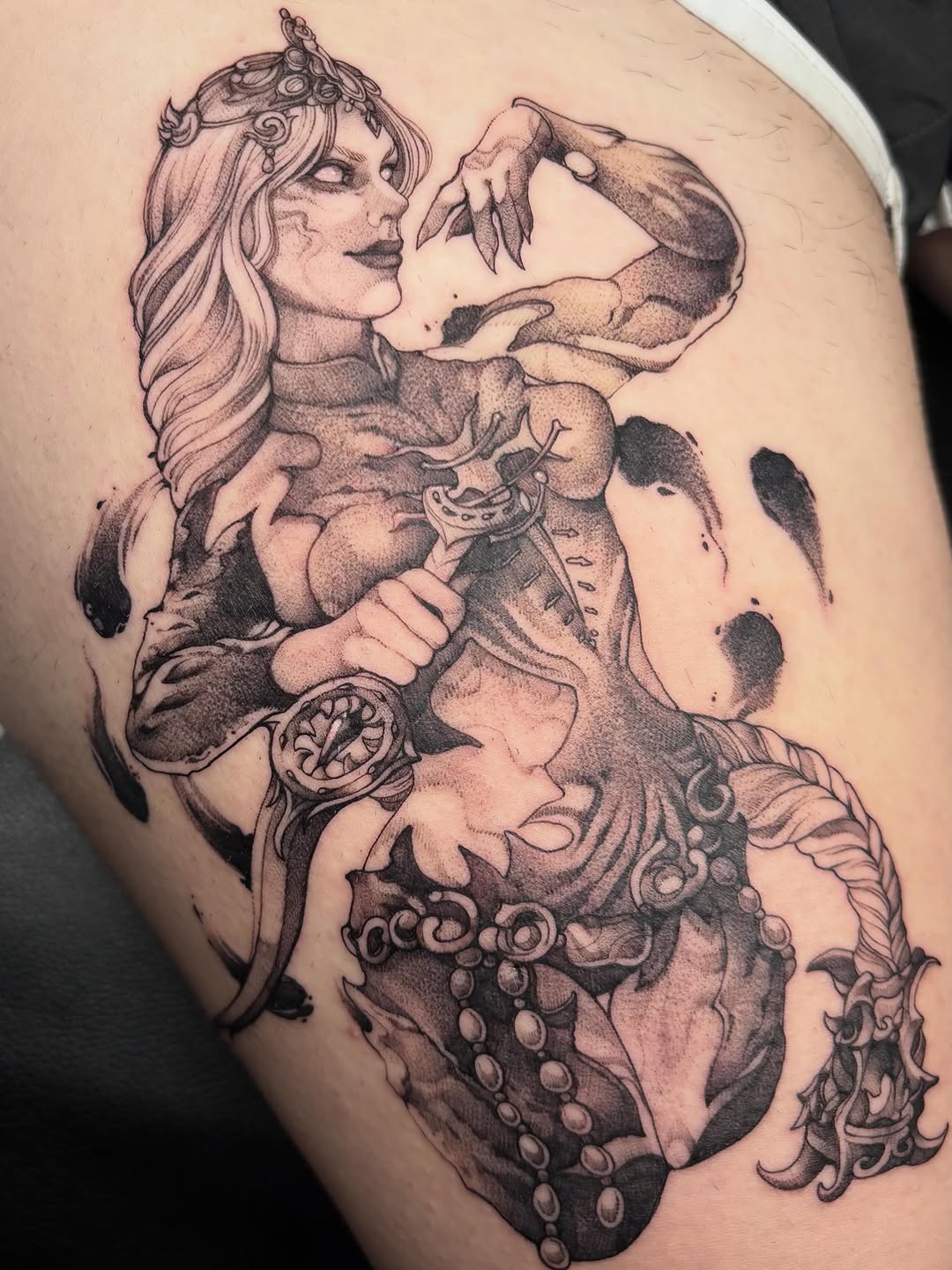 Tattoo by @joelytattoos — black_and_grey, realism