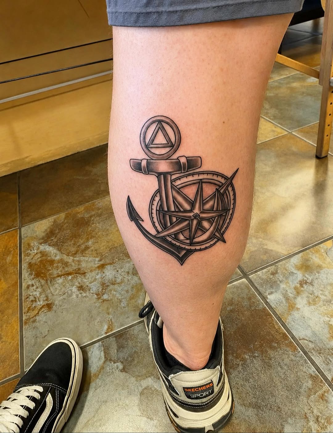 Tattoo by @stoney760 — black_and_grey