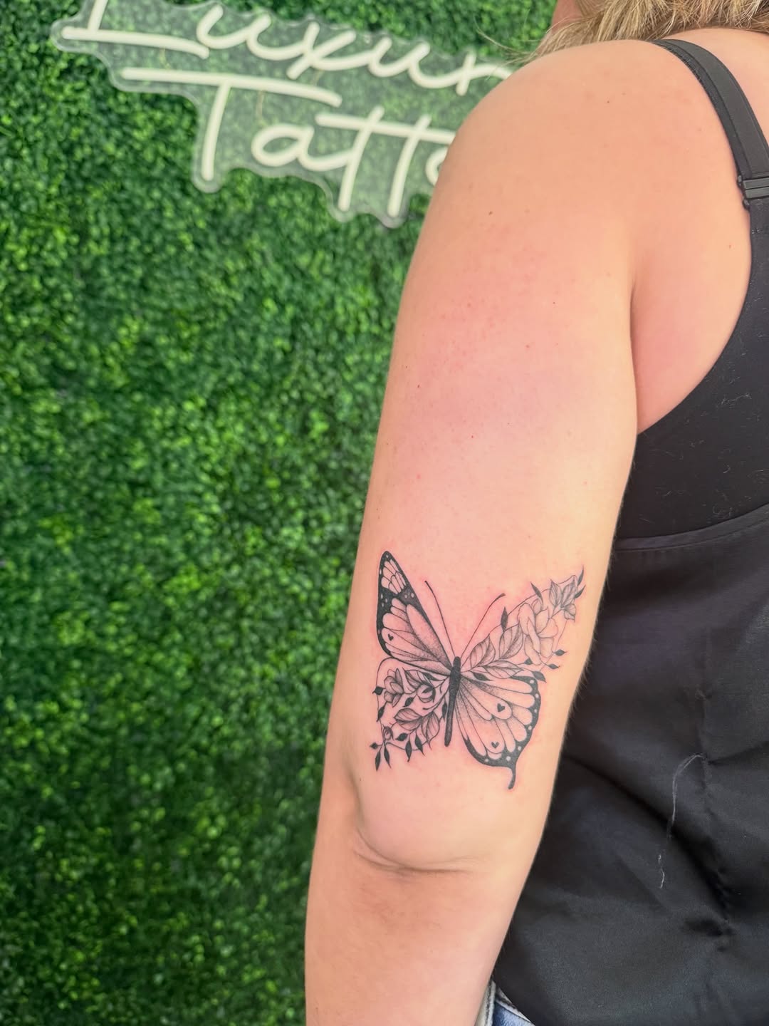 Tattoo by @prrtykitty.ink — fine_line, black_and_grey