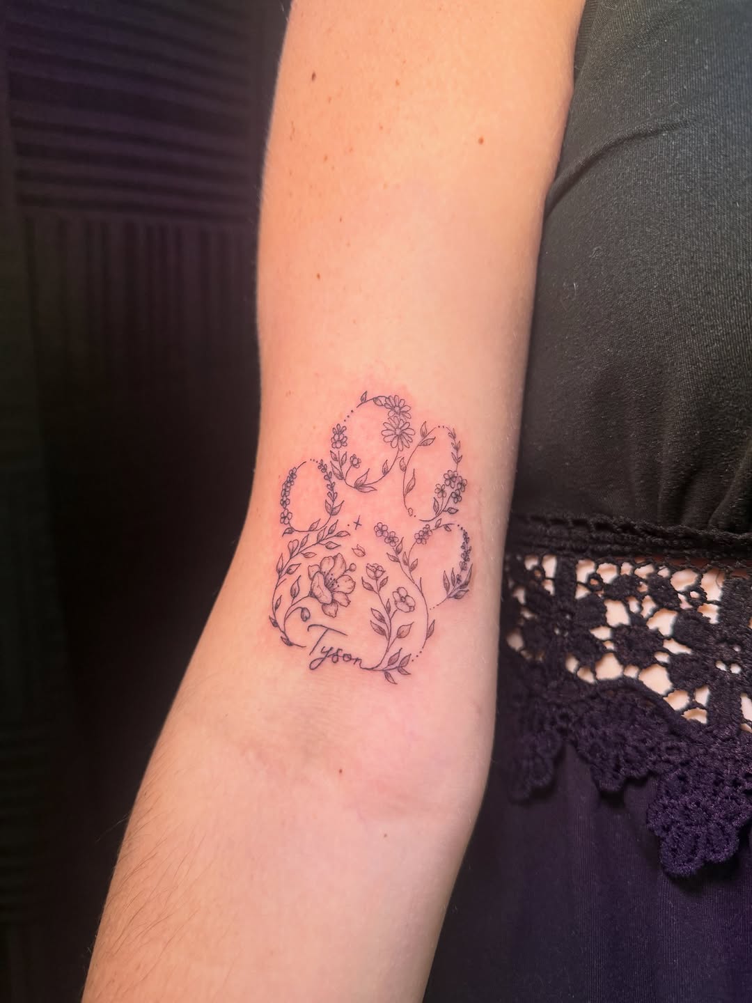 Tattoo by @prrtykitty.ink — fine_line, lettering_script
