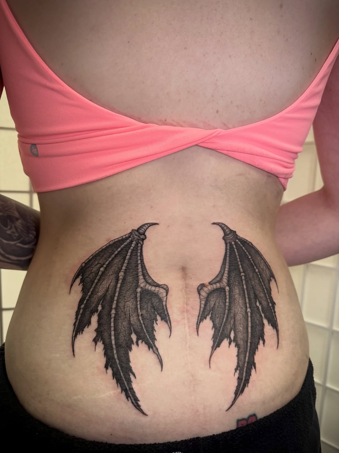 Tattoo by @prrtykitty.ink — black_and_grey, realism
