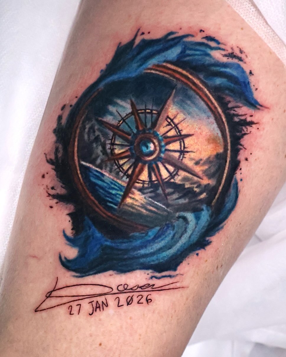 Tattoo by @elegantlyinking — realism, illustrative