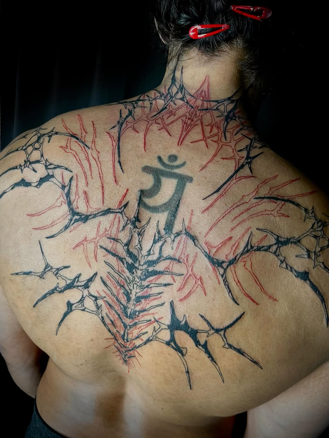 Tattoo by @pls_tnx โ blackwork, trash_polka