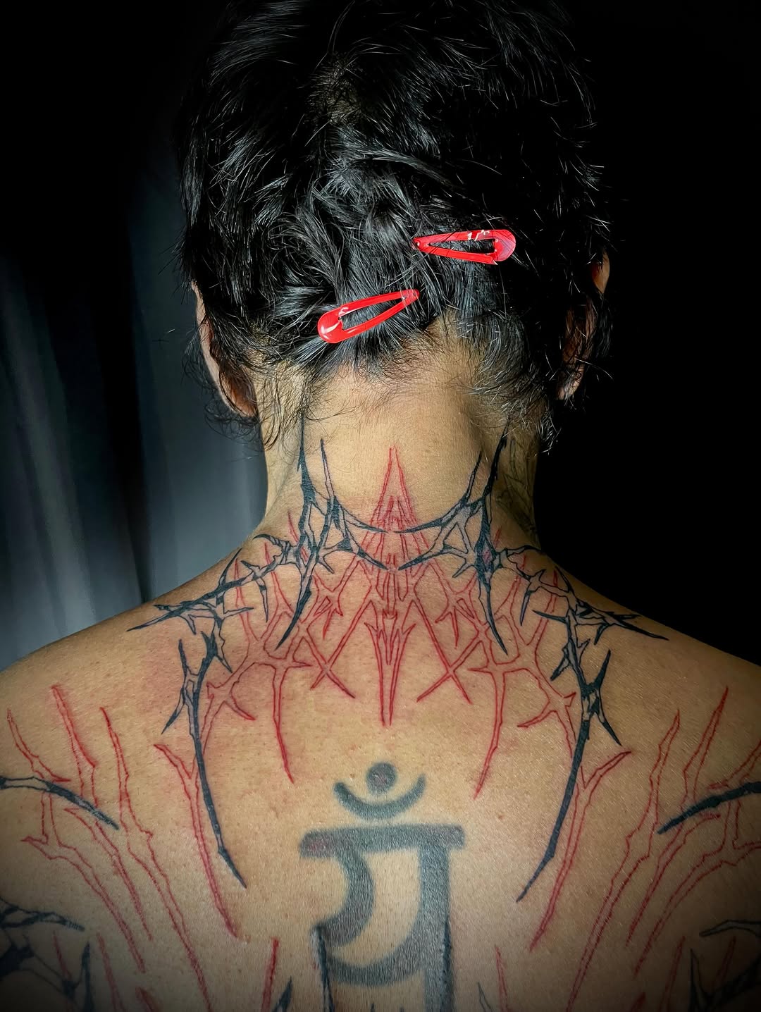 Tattoo by @pls_tnx โ blackwork, trash_polka