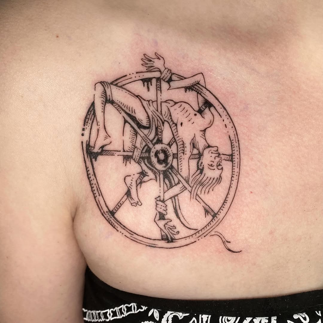 Tattoo by @woodniptat โ illustrative, blackwork