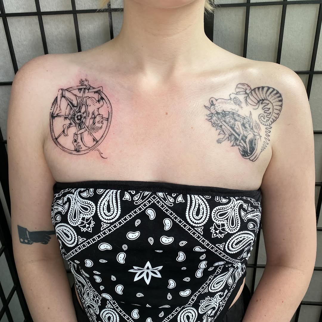 Tattoo by @woodniptat โ black_and_grey, illustrative