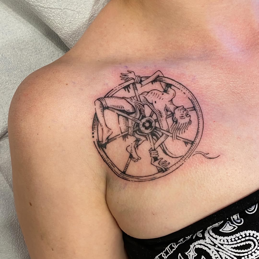 Tattoo by @woodniptat โ illustrative, black_and_grey
