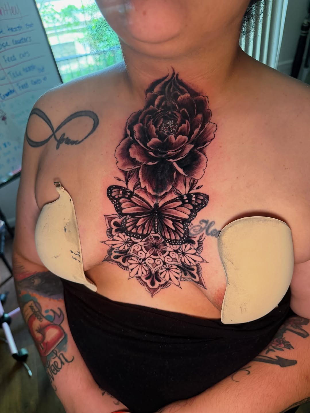 Tattoo by @official.inkk.bae — black_and_grey, ornamental