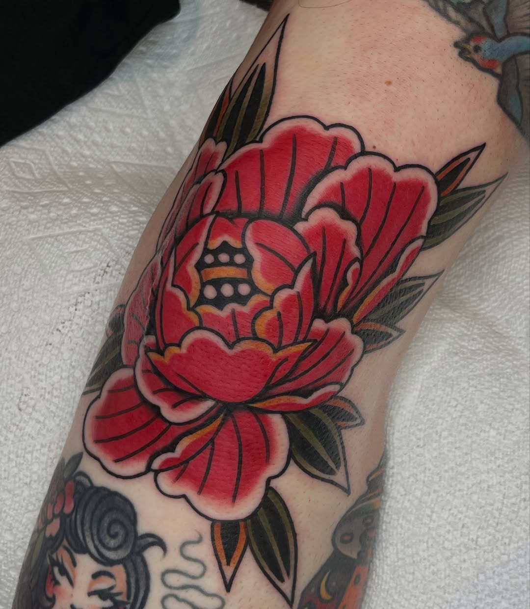 Tattoo by @augustbtattoos — american_traditional, japanese_irezumi