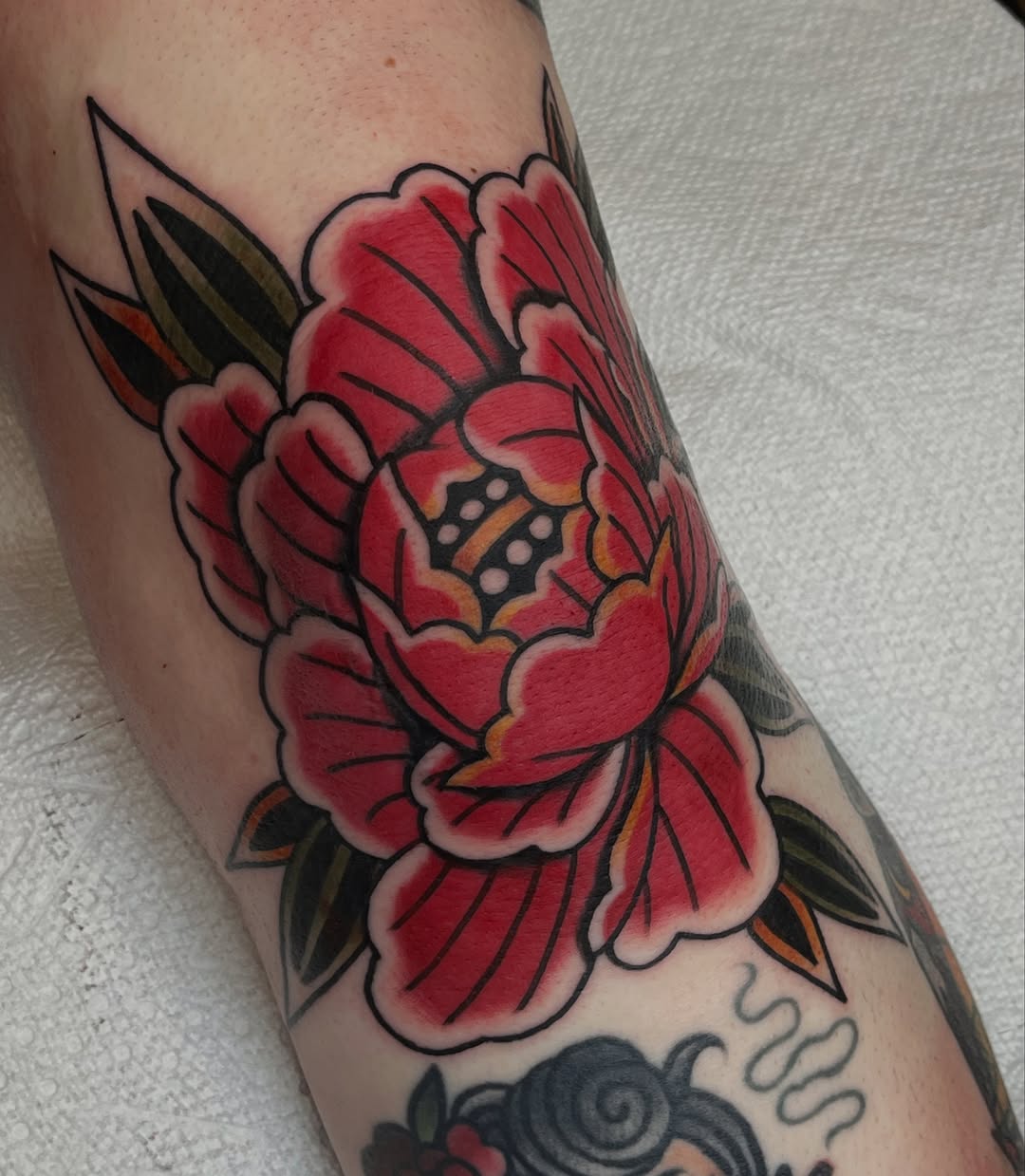 Tattoo by @augustbtattoos — american_traditional, japanese_irezumi