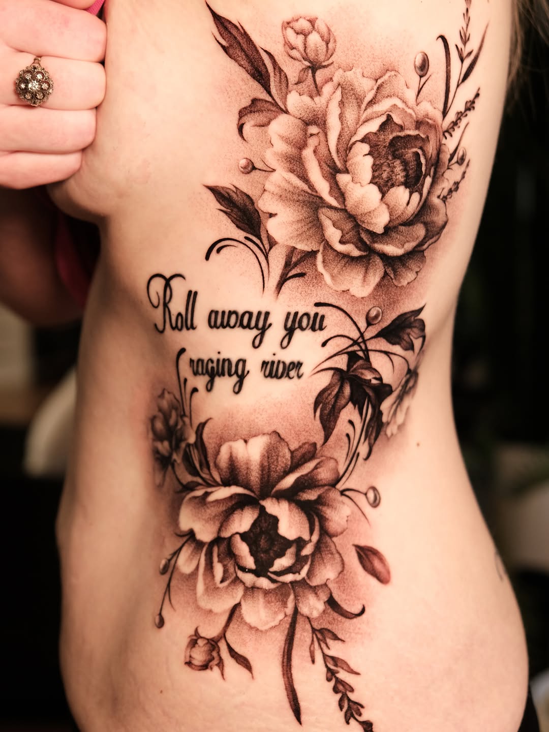 Tattoo by @tehyamaxwell — black_and_grey