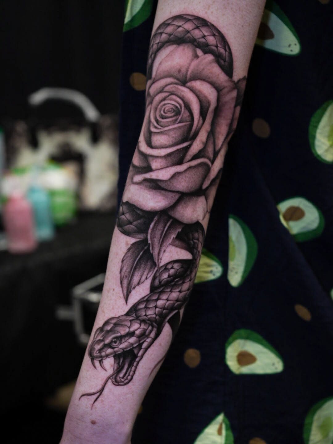 Tattoo by @tats.angel β realism, black_and_grey
