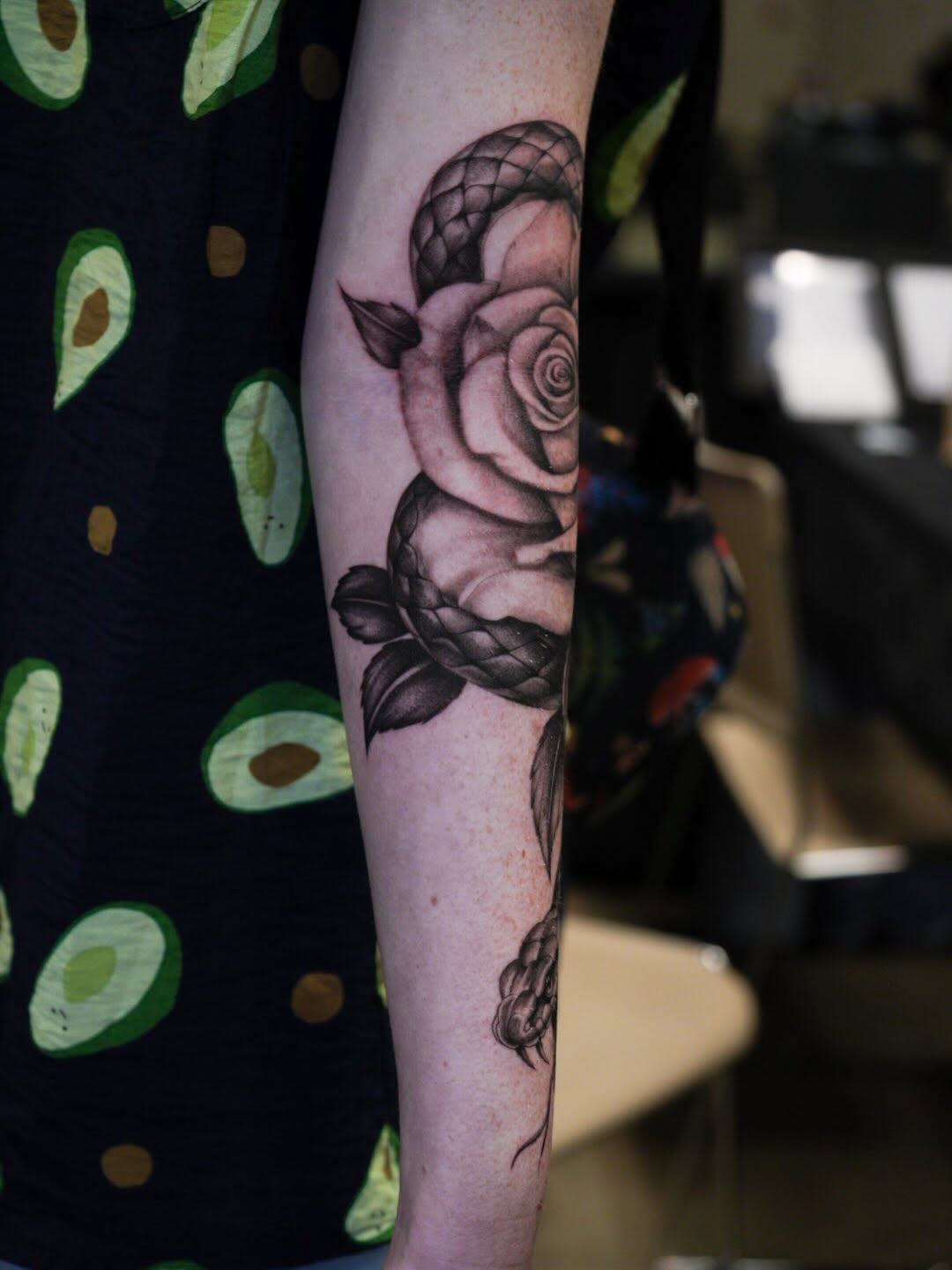 Tattoo by @tats.angel β black_and_grey, realism