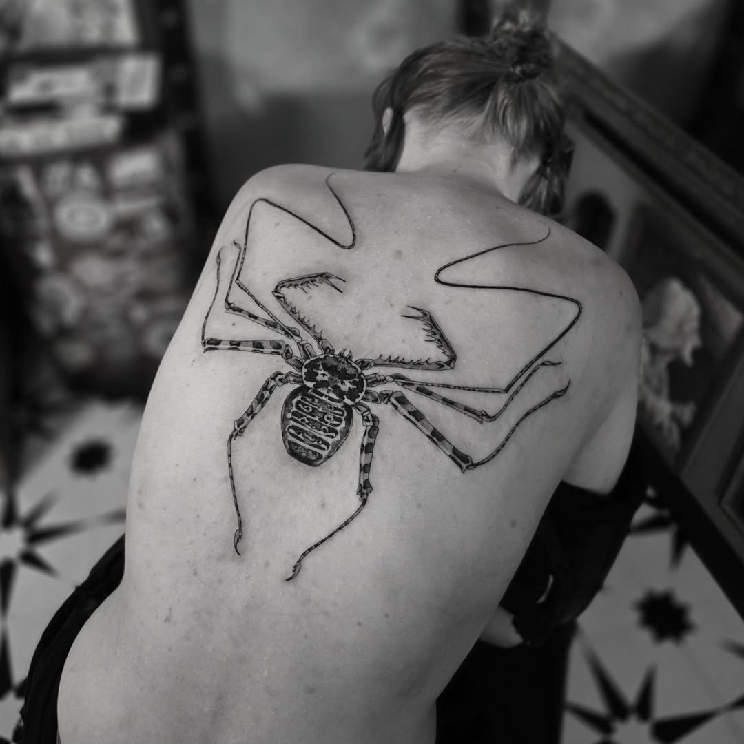 Tattoo by @aarondor — blackwork, illustrative